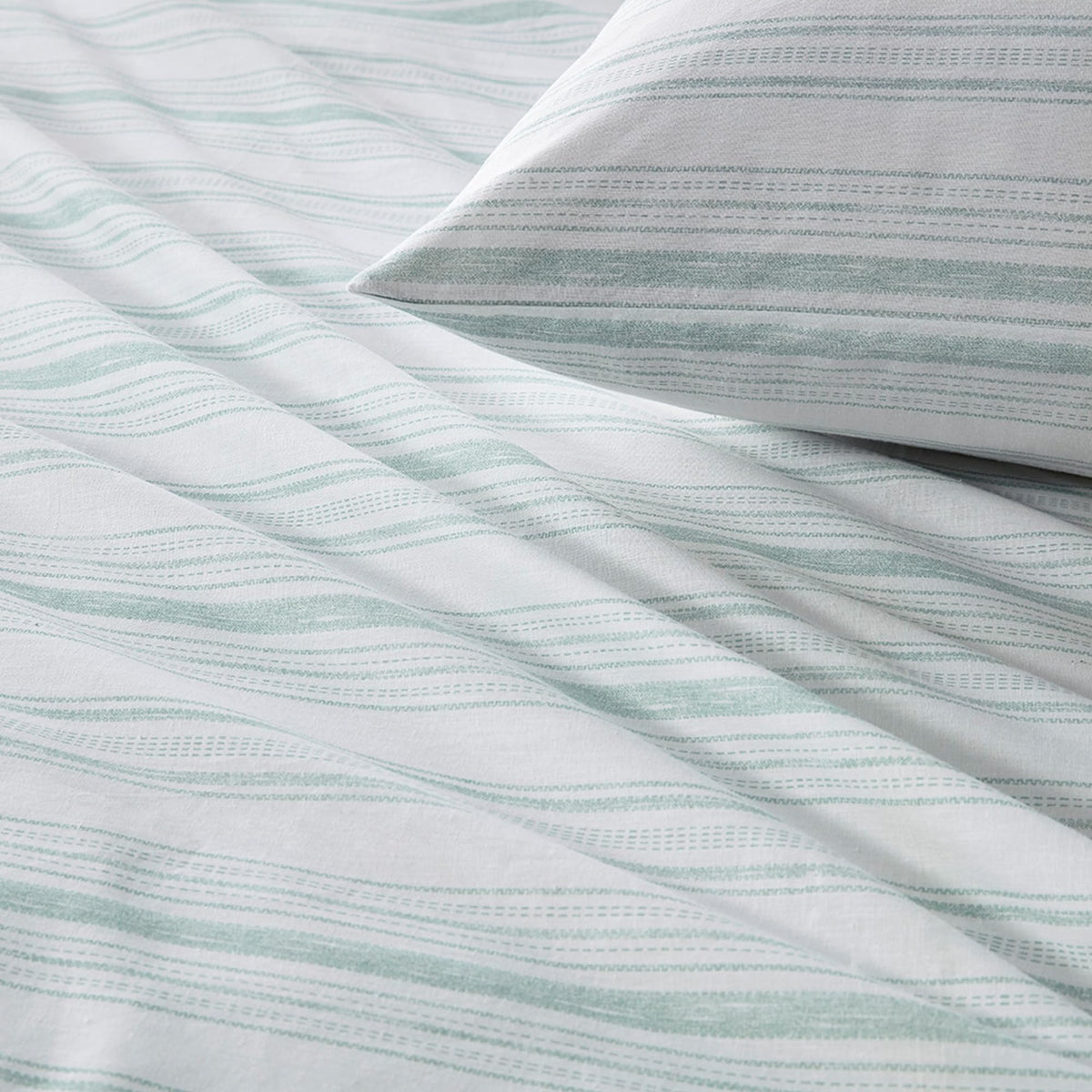 Comfort Spaces standard pillow cases show soft, smooth cotton finish.