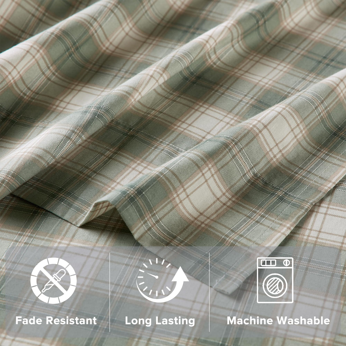 Comfort Spaces Wesley Green all-seasons bedding showcases versatile comfort