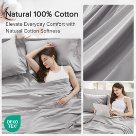 Comfort Spaces wrinkle-free finish close-up suggests neat sheet appearance