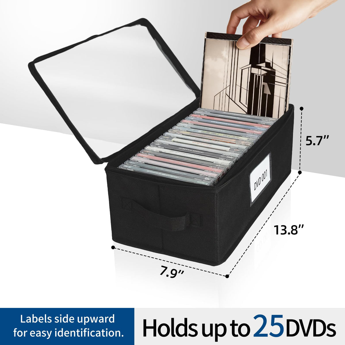 ComfortKeeper non-woven fabric box reinforced with cardboard for lasting shape.