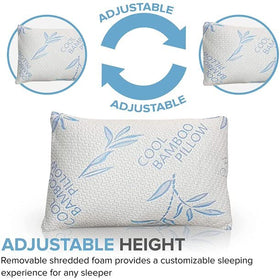 ComfySleep king-size pillow breathable cover keeps you cooler at night.