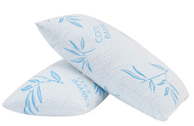 ComfySleep king-size pillow never goes flat maintains alignment.