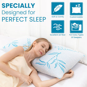 ComfySleep 2-pack on bed setup for shared sleeping comfort.
