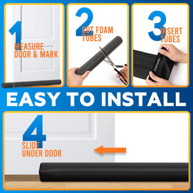Comfyanno under-door stopper reduces noise transfer for a calmer room.