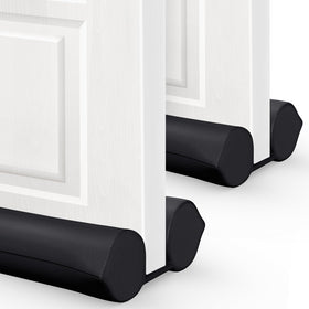 Comfyanno under-door draft stopper installed on a 30-36 inch door blocks cold air.