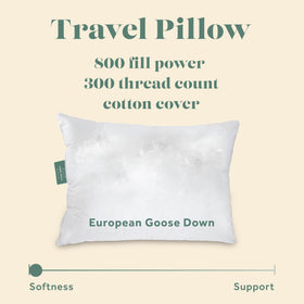 ComfyDown breathable 300-thread-count cover for cool travel days