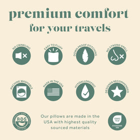 ComfyDown durable stitching helps pillow keep shape after packing