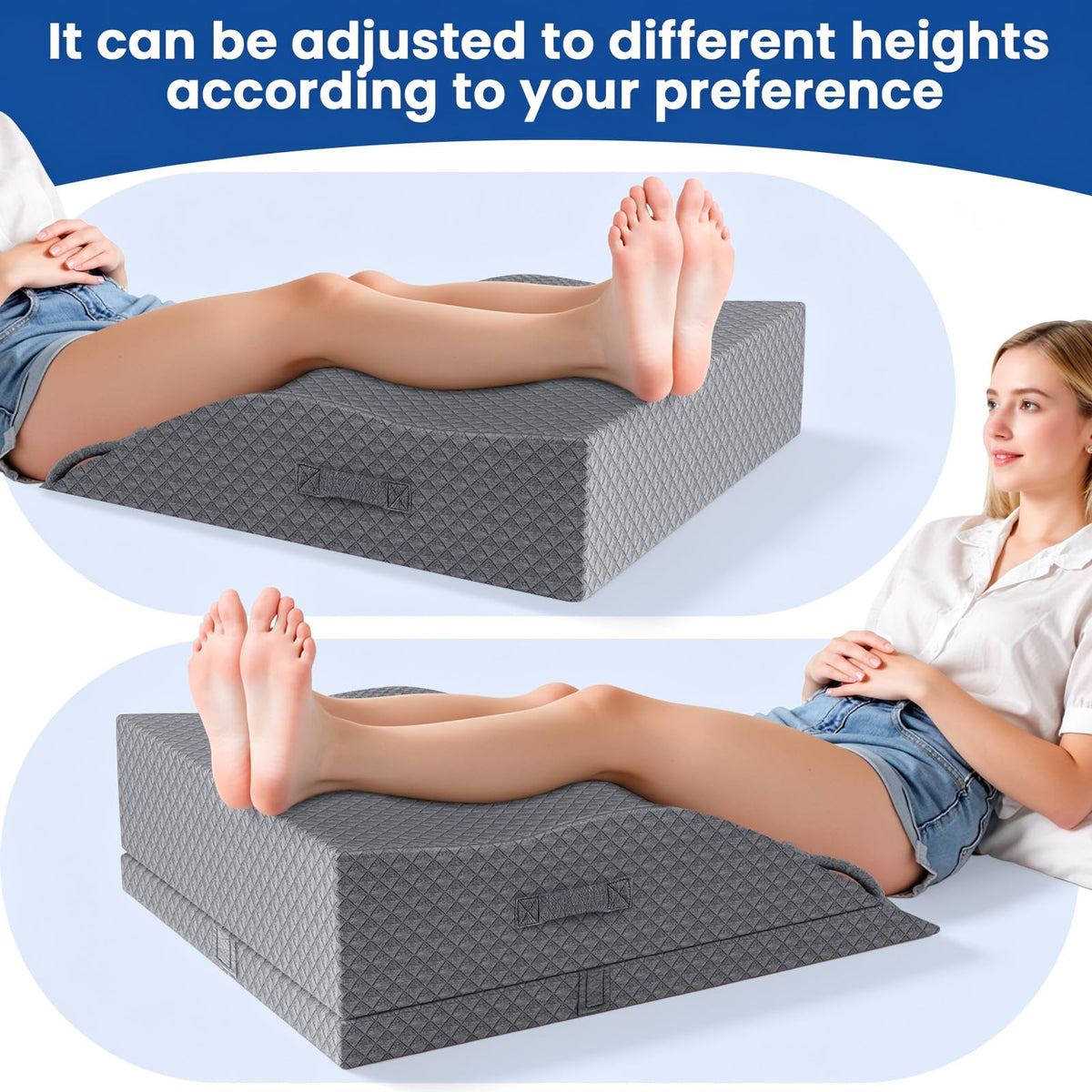ComfyInLove ankle support use shown for leg comfort after day