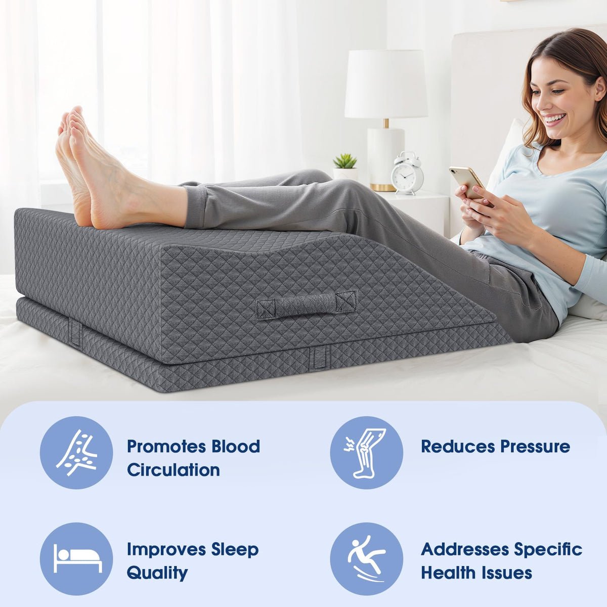 ComfyInLove height adjustment 6-8 inches demonstrates customizable elevation