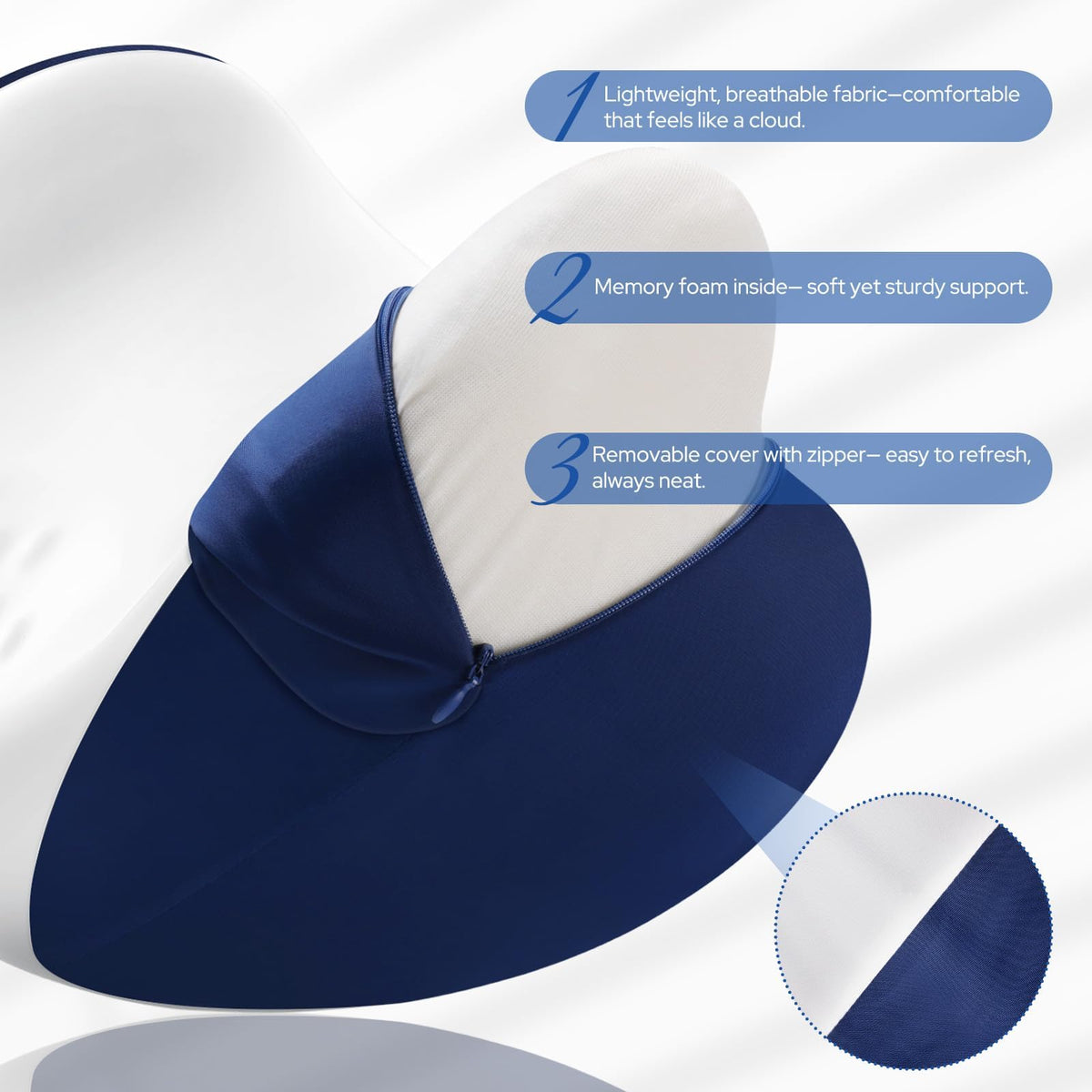 ComfyInLove leg-elevation pillow memory foam cushions legs and knees comfortably