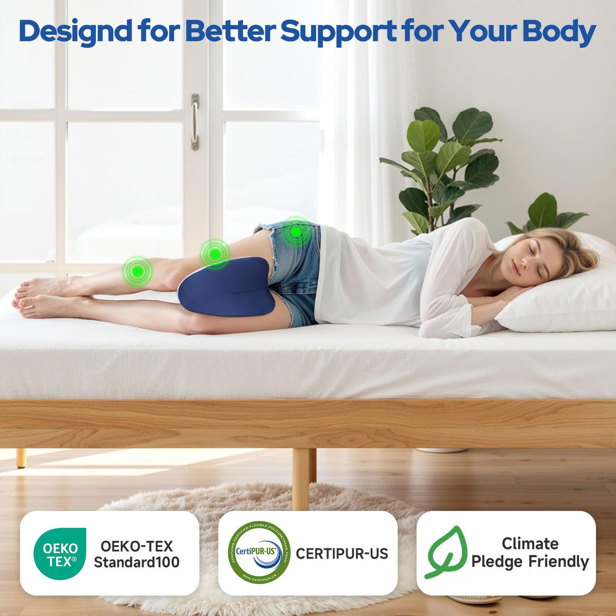 ComfyInLove pregnancy leg pillow provides comfort during late pregnancy