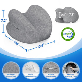 ComfyInLove breathable cover promotes airflow for cooler nights.
