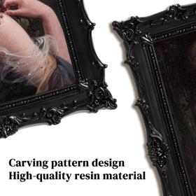 Comfymon 8x10 frame includes vertical hook for wall display
