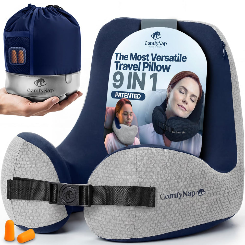 ComfyNap versatile-travel-neck-pillow provides neck support on flights