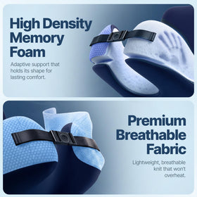 ComfyNap Zeus memory foam closeup highlights plush, supportive material.