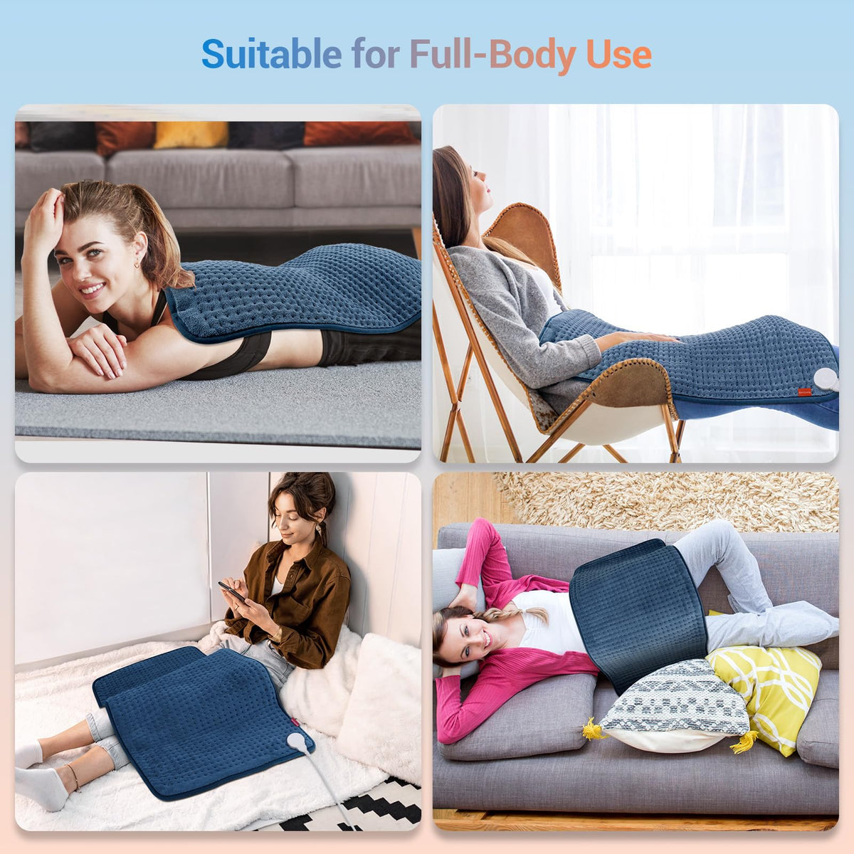Comfytemp abdomen warmth option provides period-time heat with versatile settings.