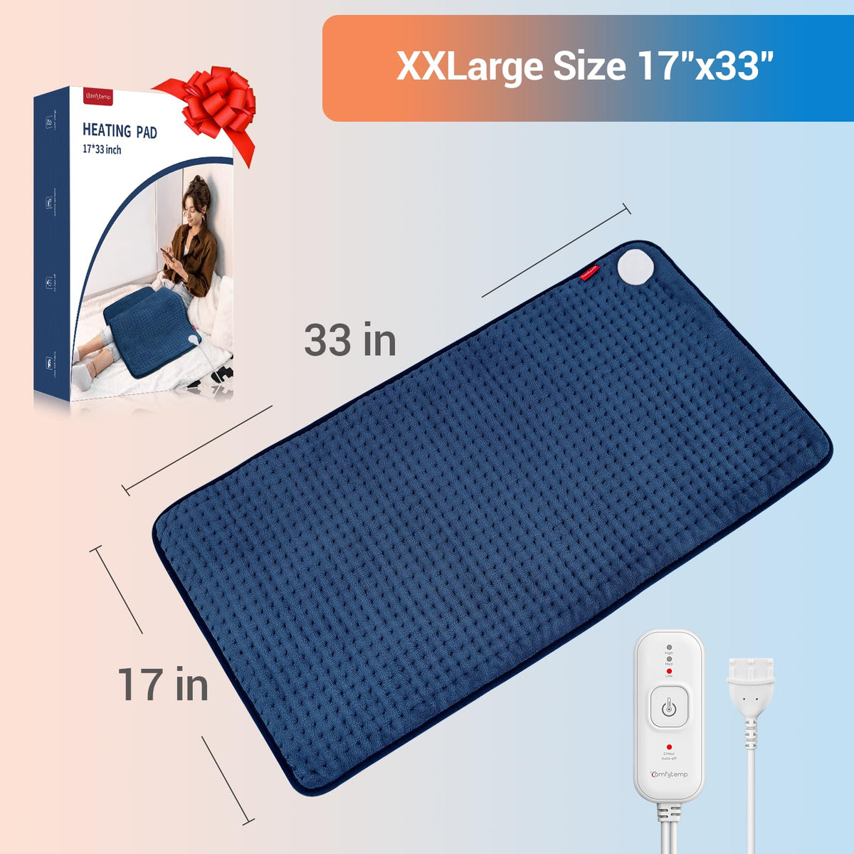 Comfytemp FSA eligible heating pad makes a thoughtful gift for mom.