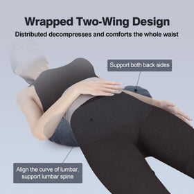 COMFYTHERA pillow used under knees as leg support.