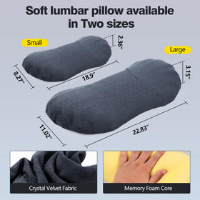 COMFYTHERA lumbar cushion supporting spine alignment on a chair.