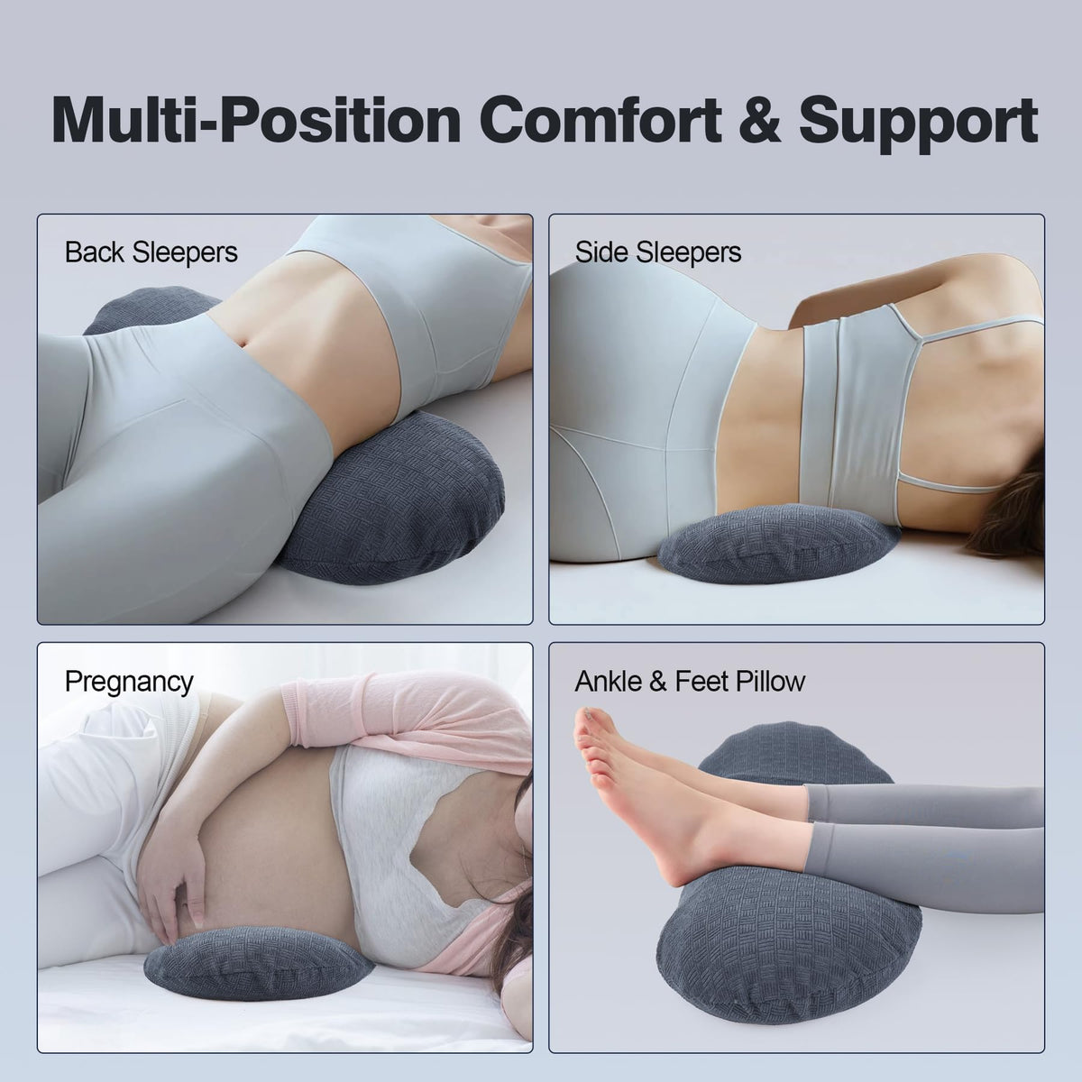COMFYTHERA memory foam core retains shape for lasting support.