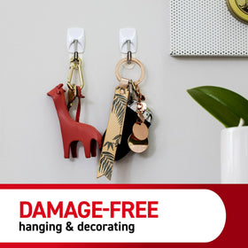 Command adhesive-strips-pack enables damage-free mounting.