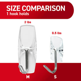 Command hook mounted on painted wall shows clean invisible mounting.