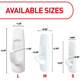Damage-free wall hangers on painted surfaces maintain a clean look.