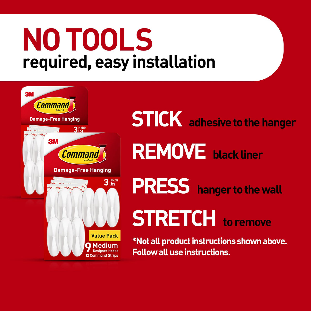 Ideal for cabinets, closets, dorms, apartments, and offices.