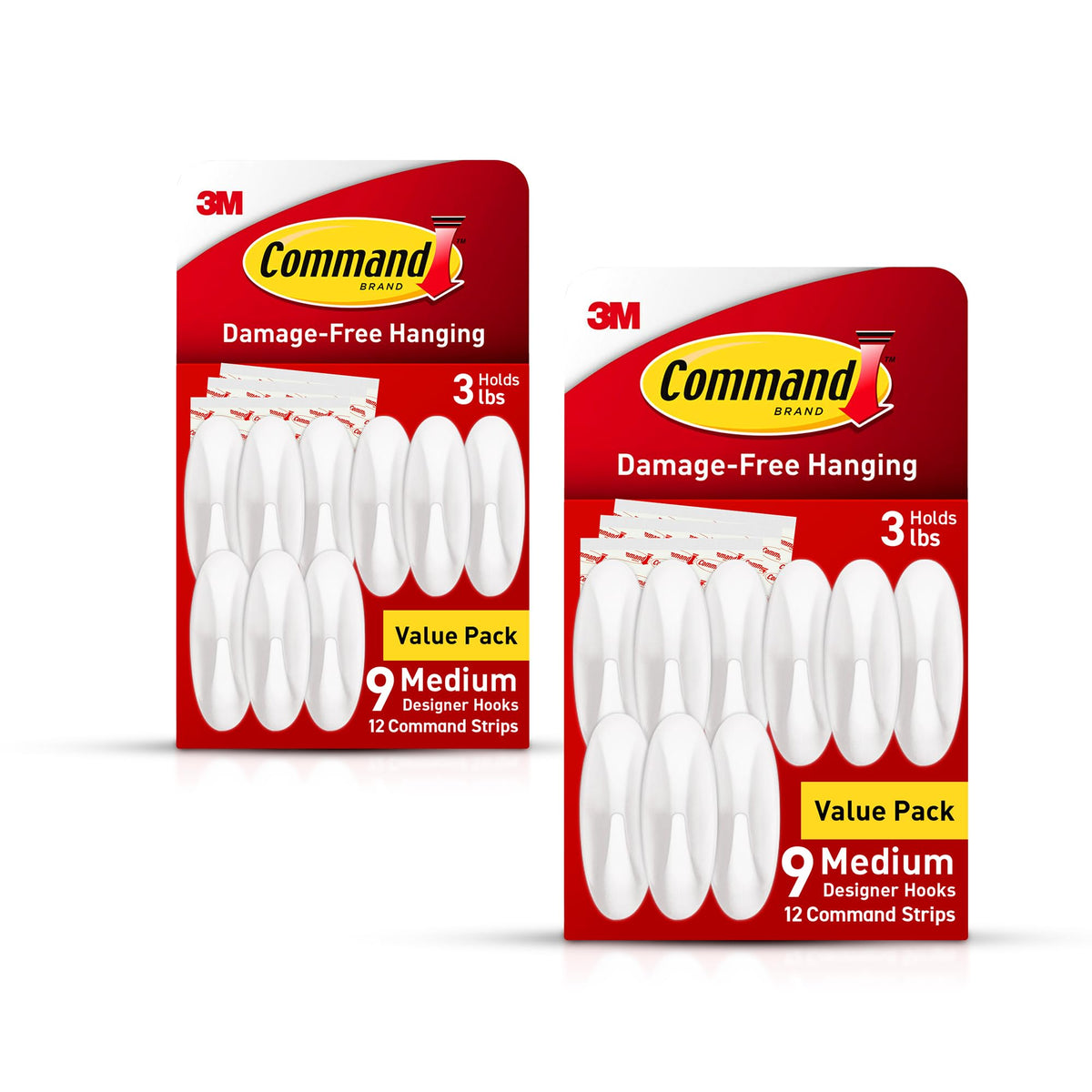Command Designer Hooks collection for damage-free hanging.
