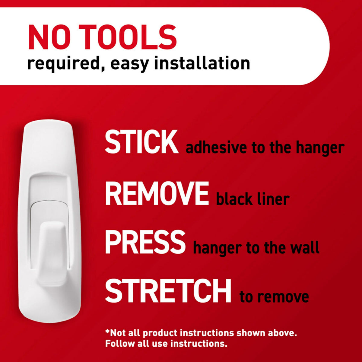 Removes cleanly without leaving sticky residue behind after detaching.