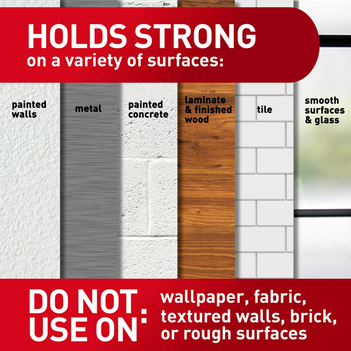 Hang clipboards and utensils without nails or screws using Command hooks.