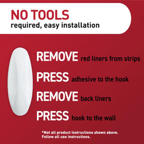 Command hooks remove cleanly with no residue, enabling easy redecorating.
