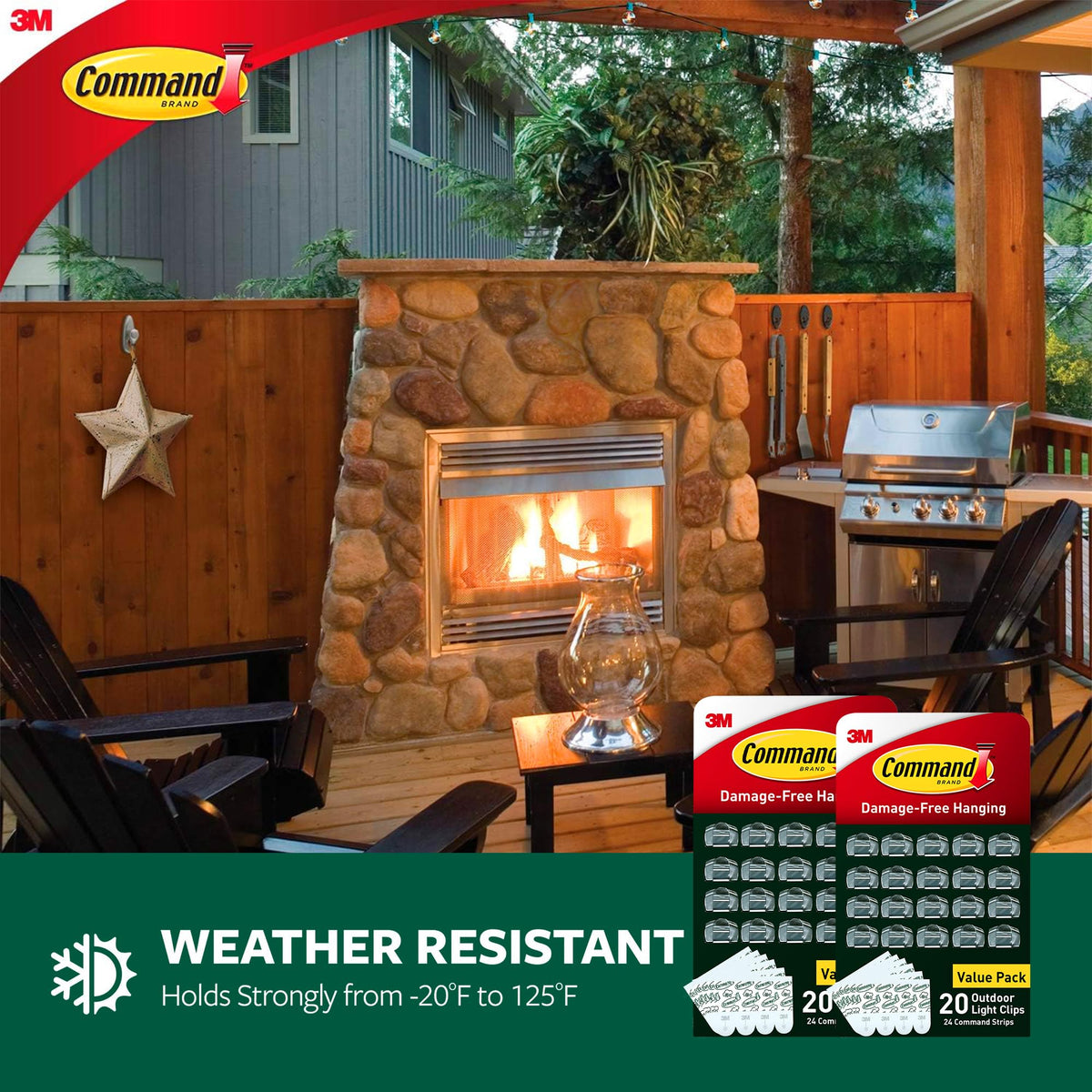 Command Outdoor Light Clips removal and reuse with replacement strips.