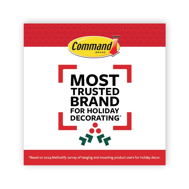 Easy removal of Command strips shows damage-free finish.