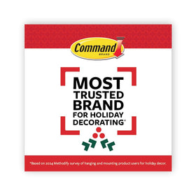 Easy removal of Command strips shows damage-free finish.