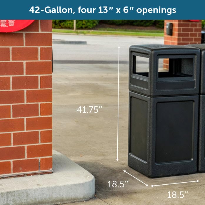 Commercial Zone PolyTec closeup of the dome lid and rugged surface, graffiti-resistant and easy to maintain