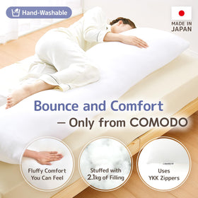 Comodo CMD9000 side view highlighting generous length for comfort.