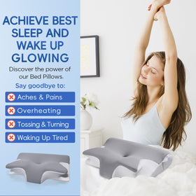 Machine washable pillowcase keeps the ComRola pillow clean and fresh.
