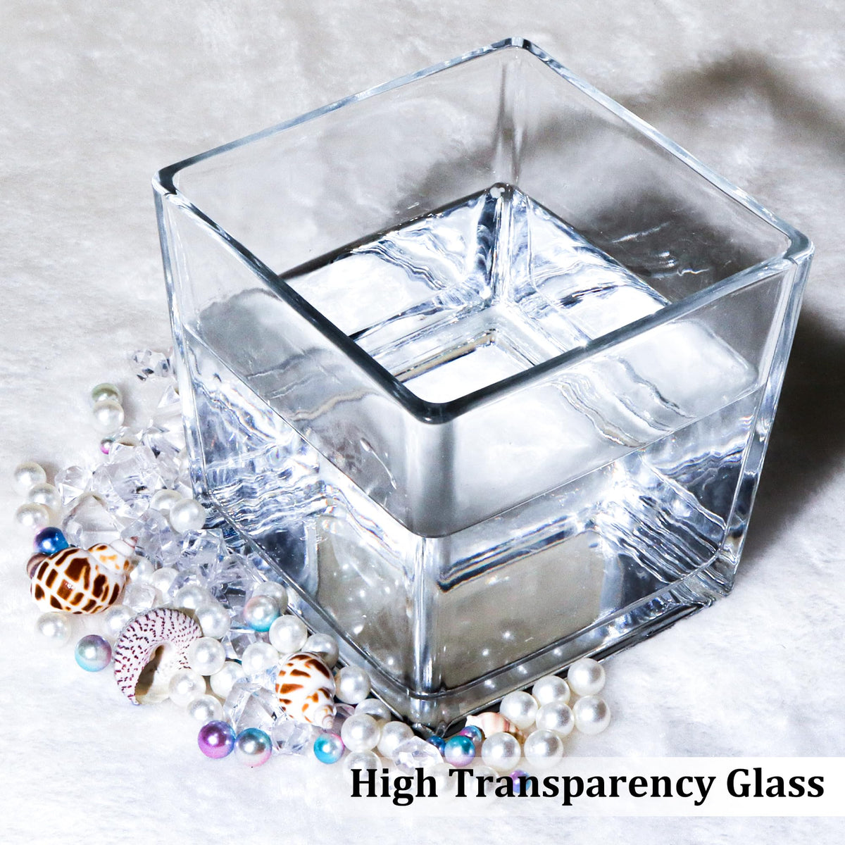 Cube-design Comrzor vase saves space and styles tabletops effortlessly.