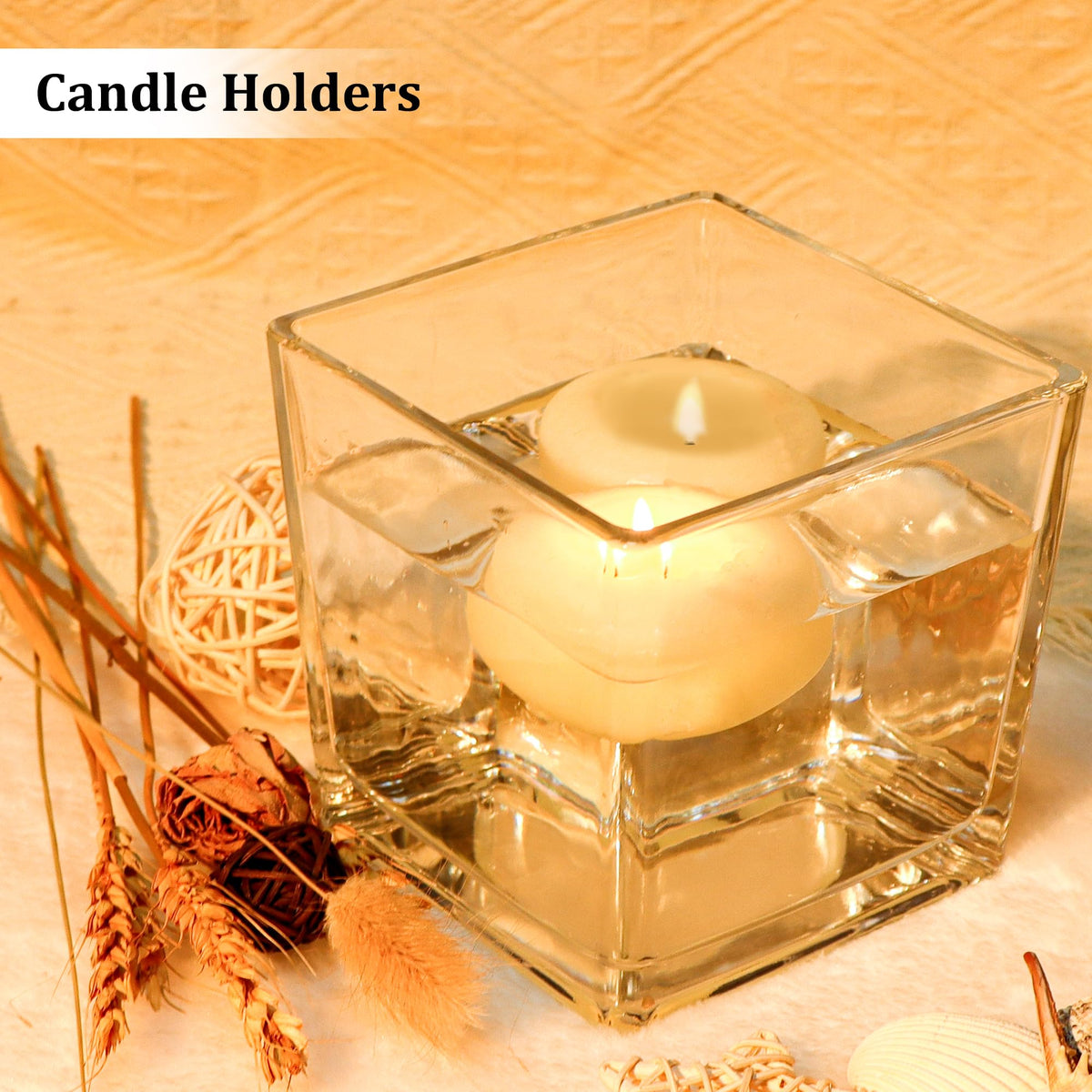 Comrzor glass vases offer versatile storage and organization options.