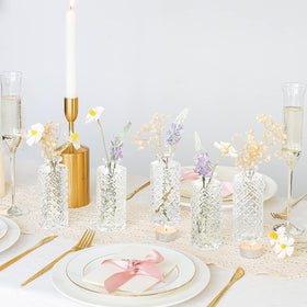 ComSaf bud vase centerpiece idea for dining table