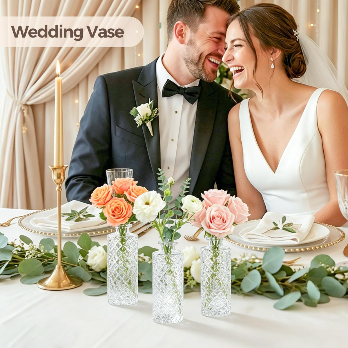 ComSaf bud vase mouth is smooth and rounded for easy arrangement