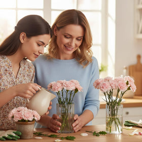 ComSaf clear glass vase elevates centerpieces with crystal clear sparkle