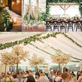 Comtelek bulk batch decor helps create lush greenery across spaces.