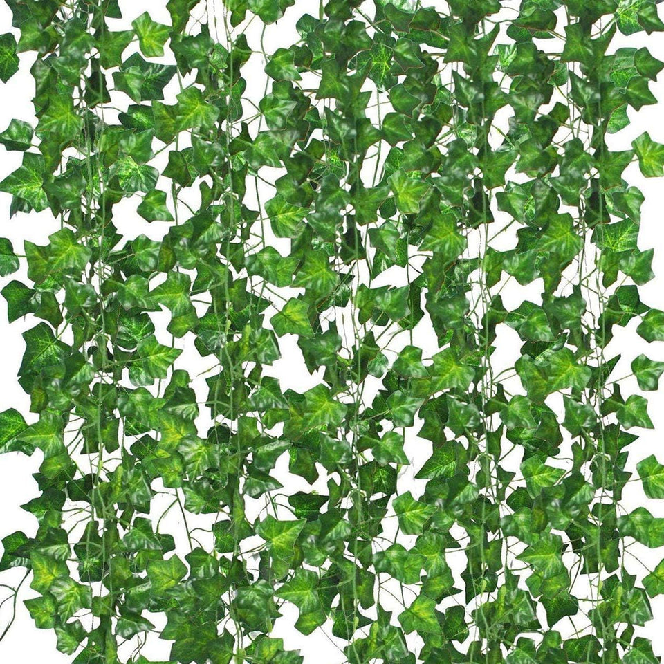 Comtelek fake vines ivy garland with clip for quick hanging and versatile room decor.