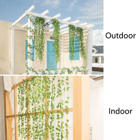 Comtelek ivy garland suitable for indoor and outdoor decorating projects.