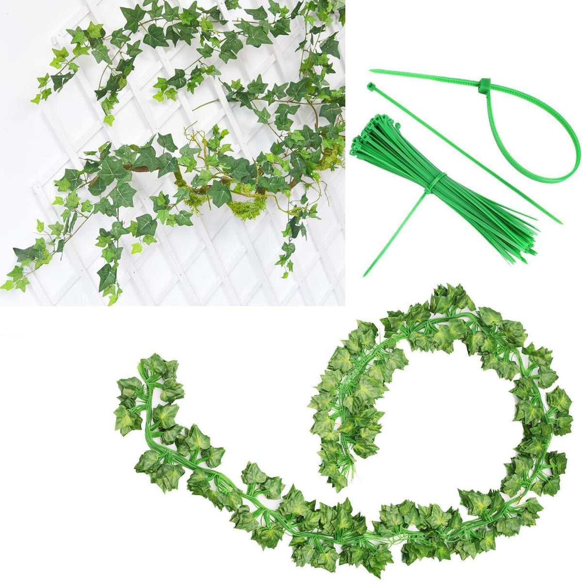 Comtelek ivy garland ideal for wedding arches and decorative backdrops.