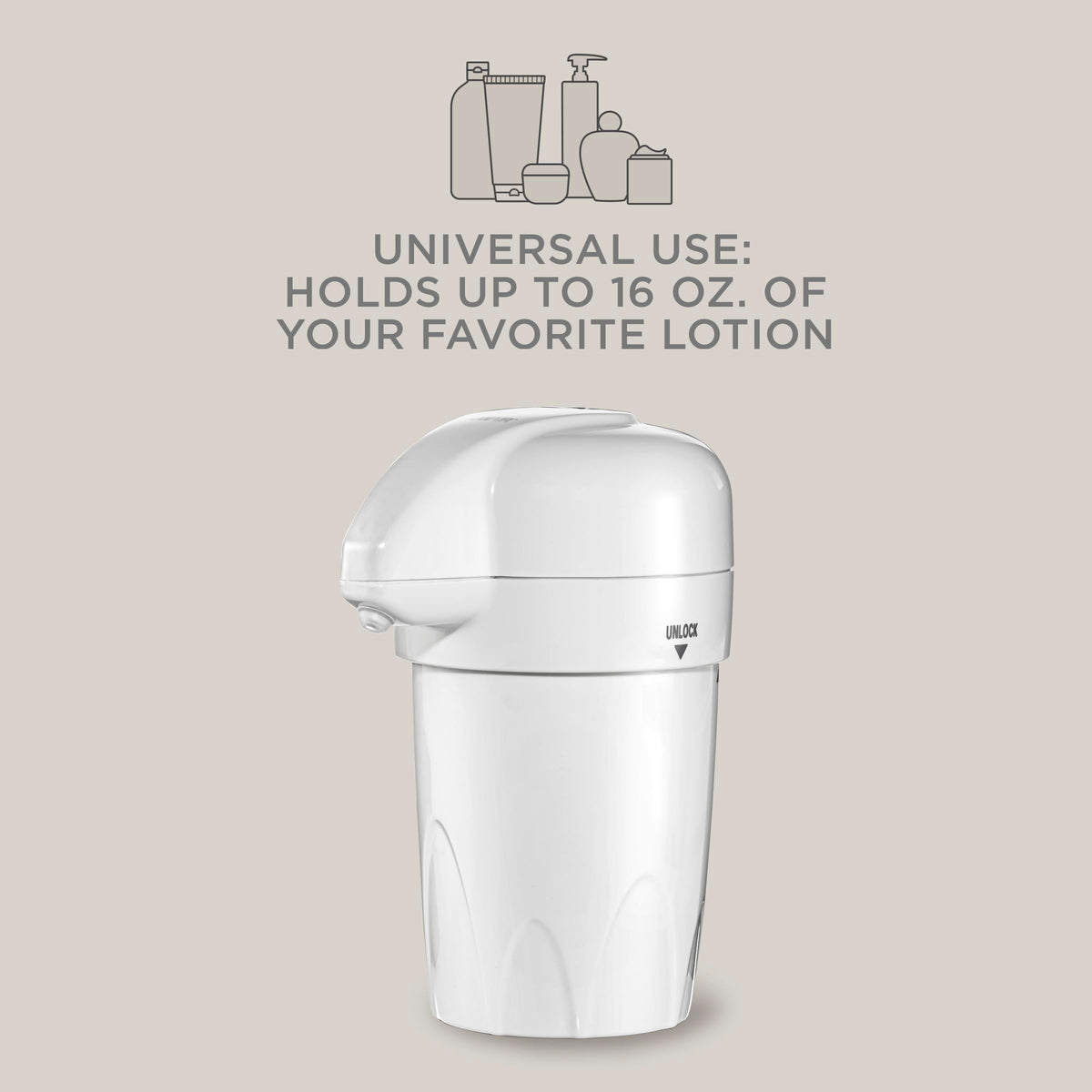 Conair True Glow Lotion Warmer in a bathroom scene for at-home spa