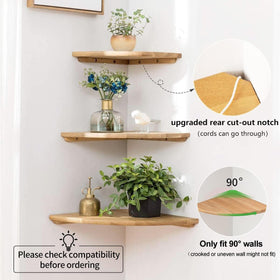 Conamily corner shelf installation kit with hardware and instructions