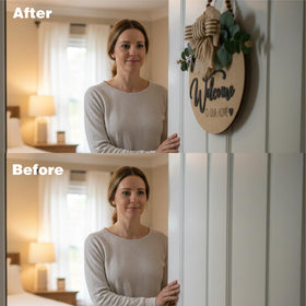 Condorpasea porch decor sign with 0.4-inch thick wood for sturdy display.